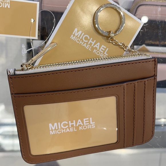 Michael Kors Jet Set Travel Small Leather Top Zip Coin Pouch With ID - Picture 9 of 16